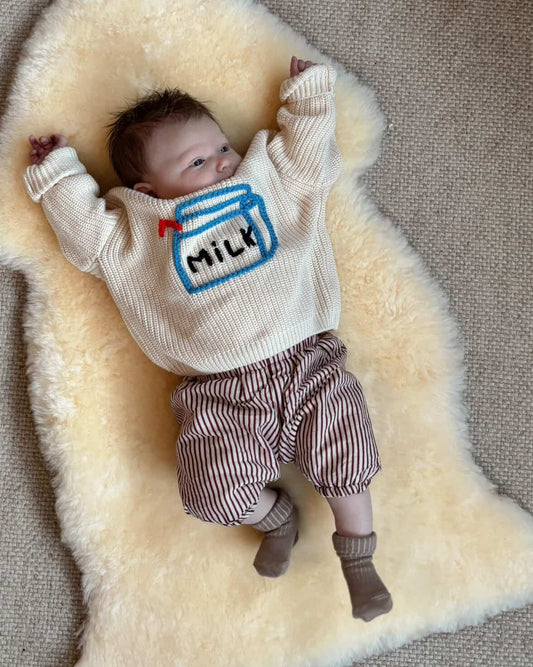 Milk Carton Oversized Knit Jumper