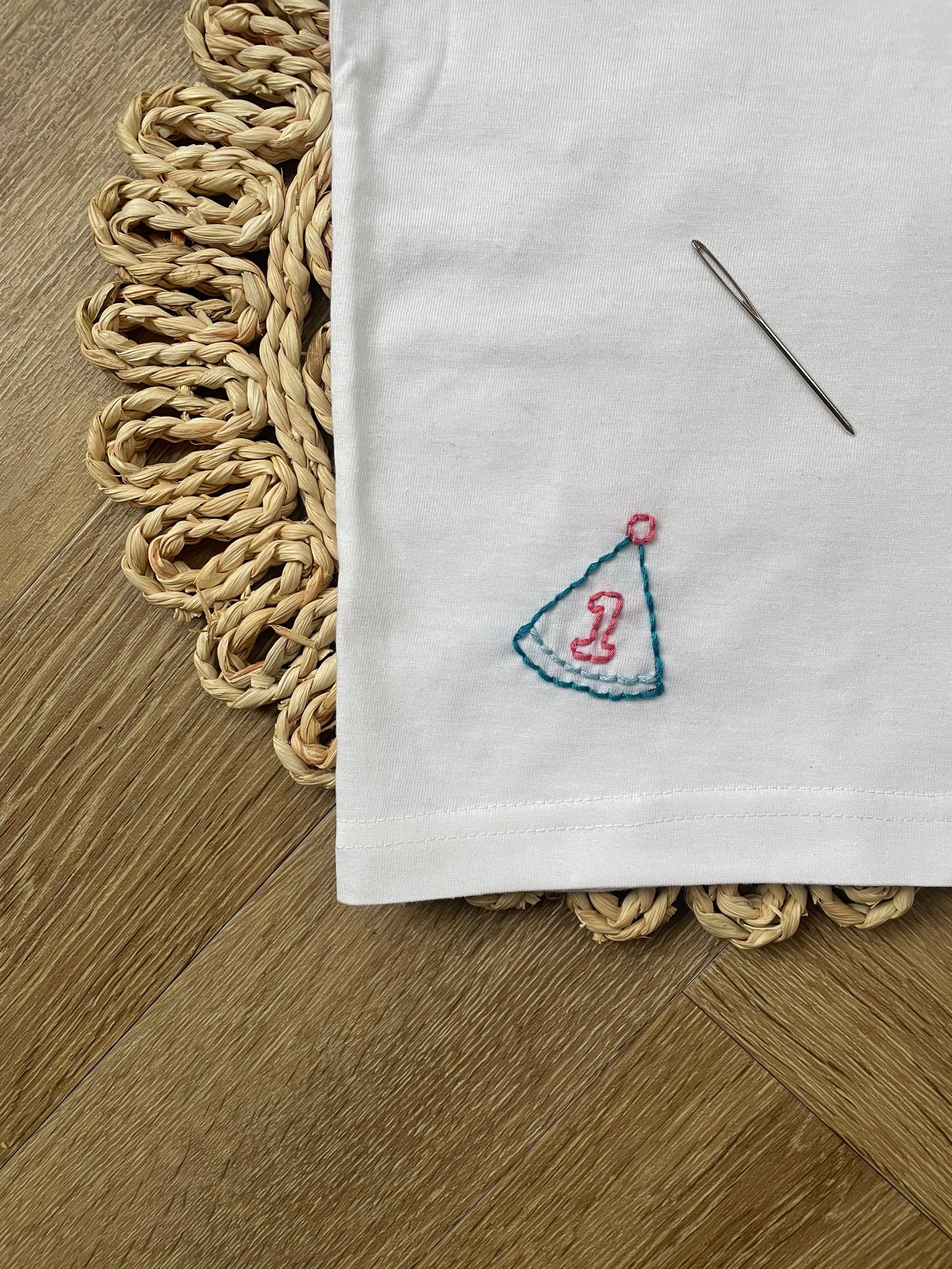 Embroidered Birthday T Shirt