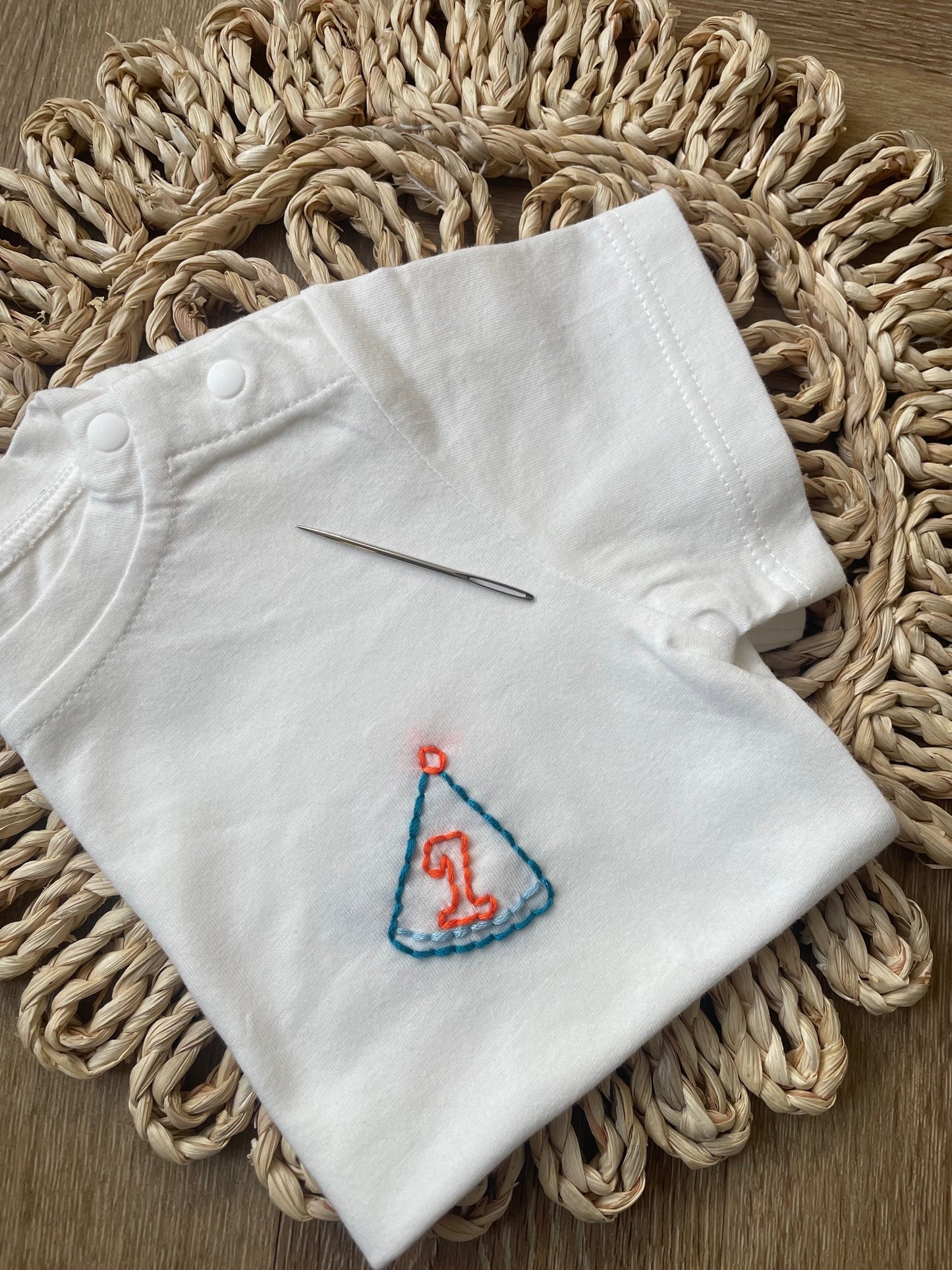 Embroidered Birthday T Shirt
