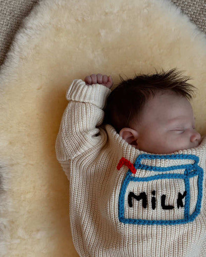 Milk Carton Oversized Knit Jumper