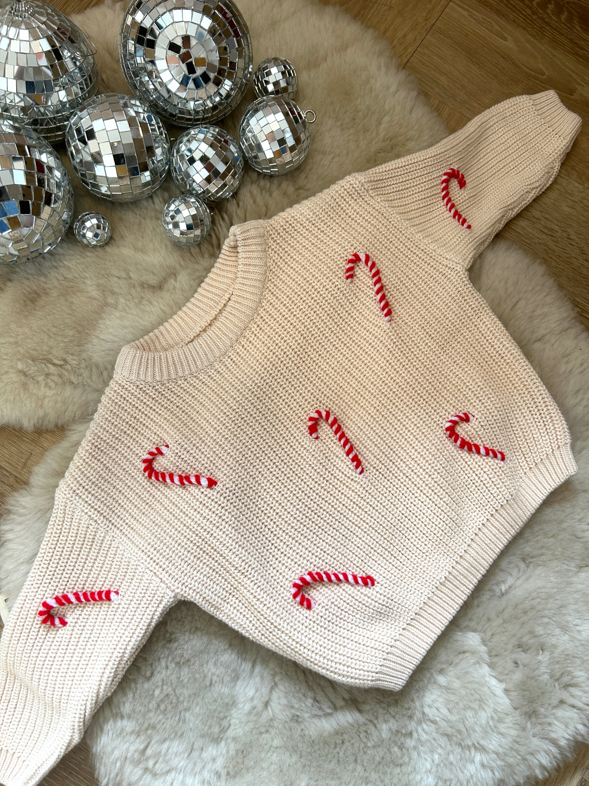 Candy candy oversized christmas jumper