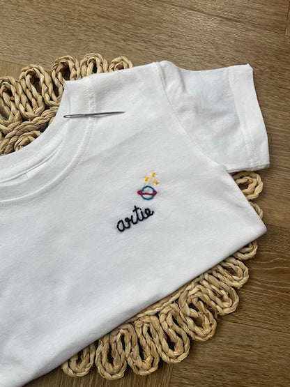 Personalised Embroidered Children's T-Shirt