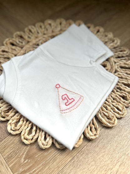 Embroidered Birthday T Shirt