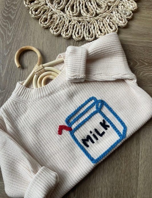 Milk Carton Oversized Knit Jumper
